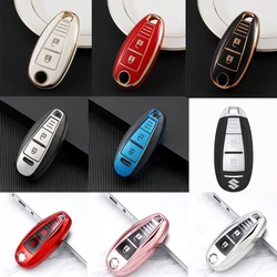 Per Suzuki Baleno Ertiga Ciaz Ignis Kizashi Swift SX4 S-cross Vitars TPU Leather Car Smart Key Cover Case Bag Protector portachiavi