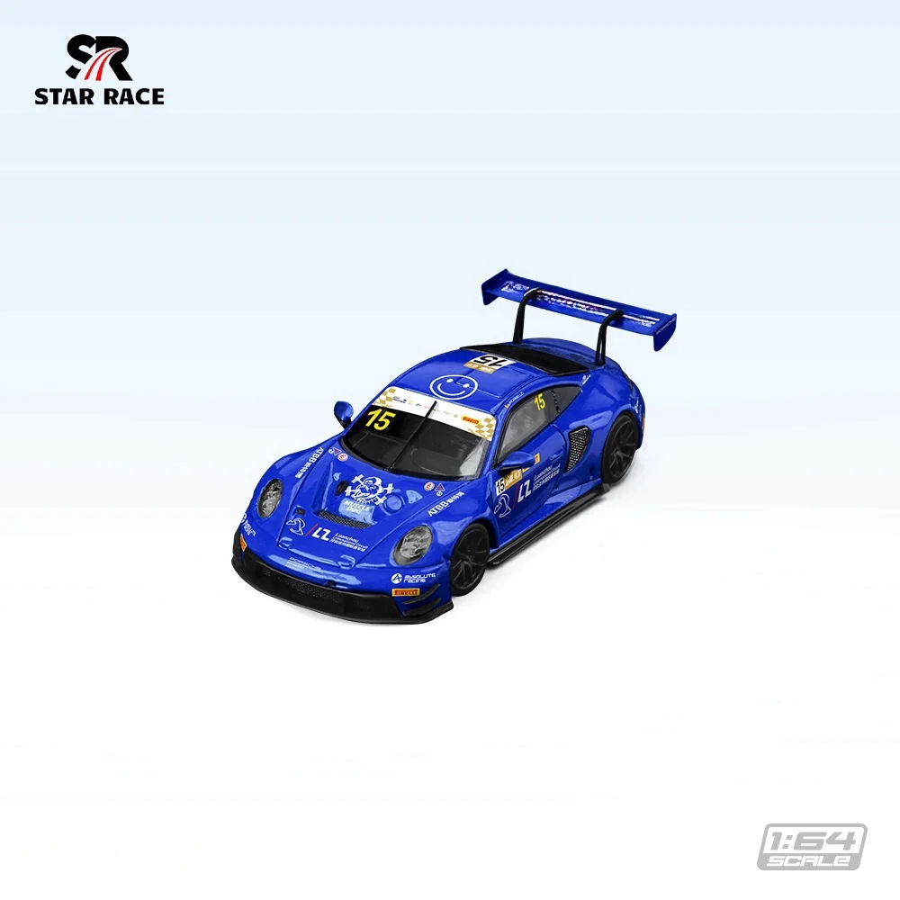 

Pre-order STAR RACE 1:64 SR911 GT3 Blue Number 15 Racing SR64026