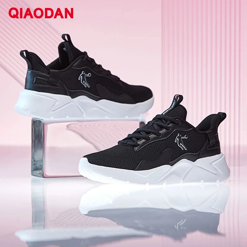 

QIAODAN Women's Running Shoes 2025 Casual Sport Lightweight Breathable Shock-Absorbant Soft Sole Non Slip Sneakers XM36200213