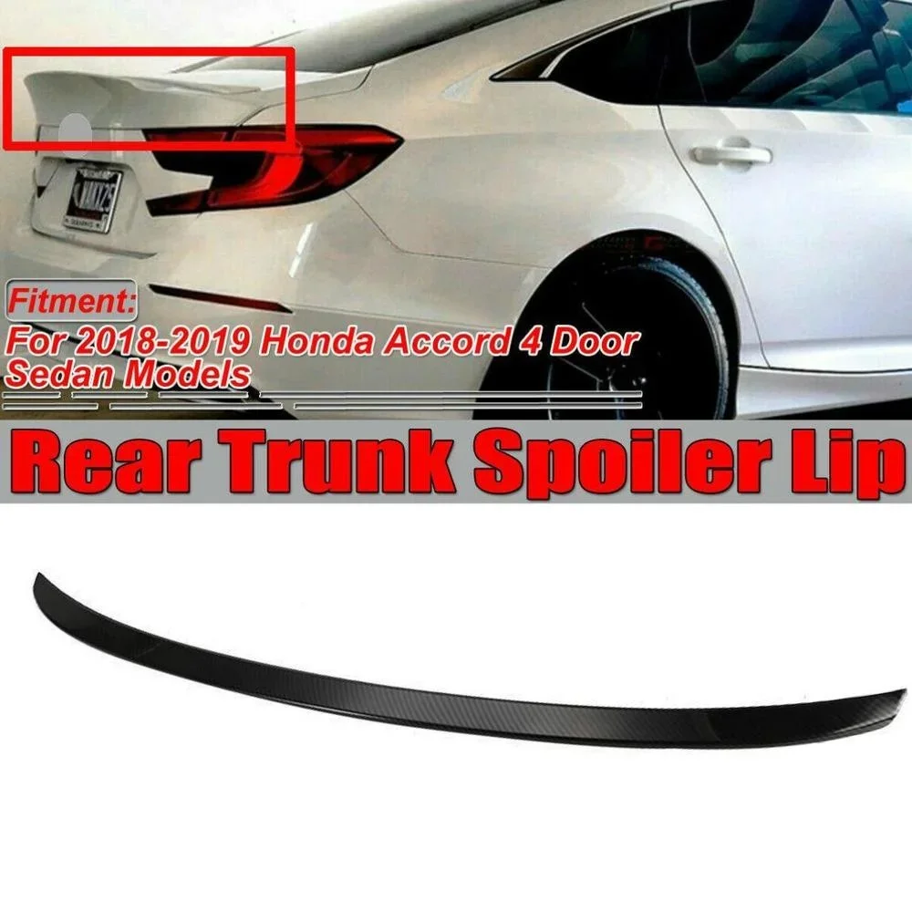 

MCX Style Car Rear Trunk Wing Diffuser Lip Rear Duckbill HighKick Trunk Spoiler For Honda Accord 10TH GEN 2018-2020 Body Kit