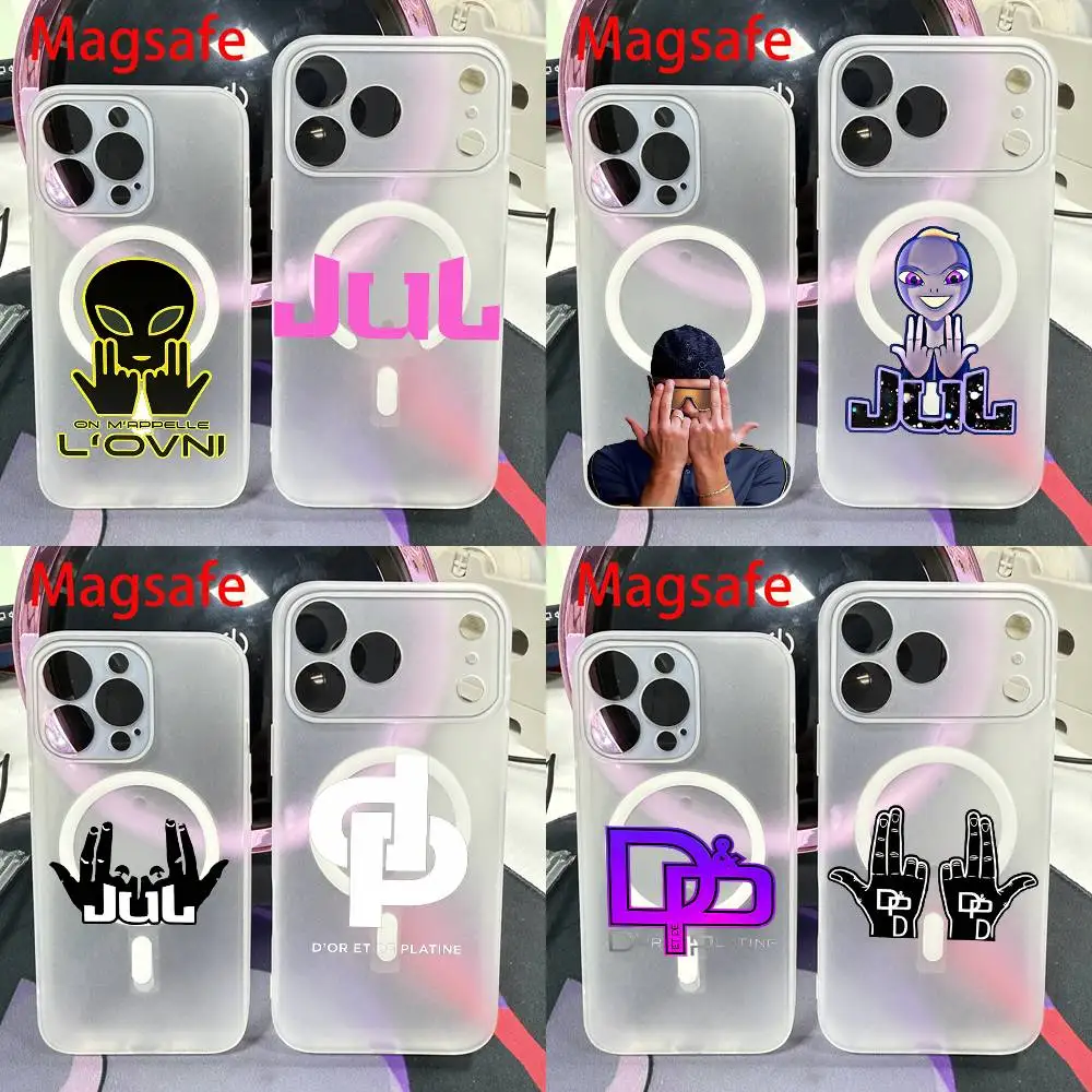 

Rapper J-JUL Phone Case For iPhone 14,16,15,11,13,17,12,Air,Mini,Plus,E,Pro,Max Magnetic Magsafe Frosted Cover