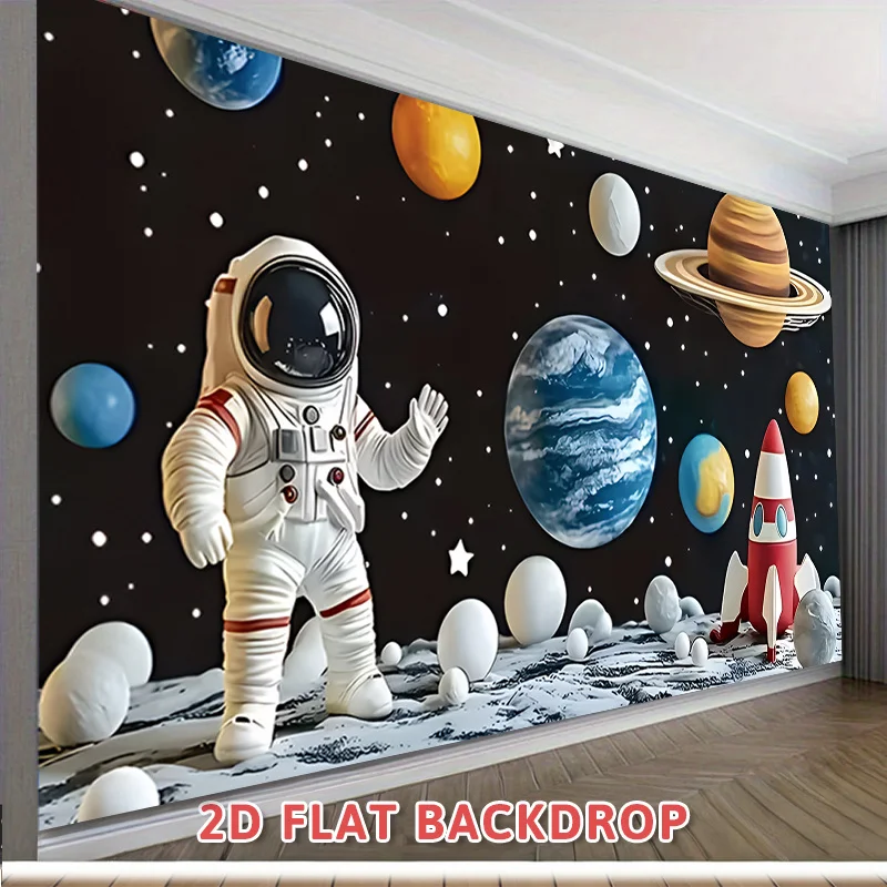 Educational Galaxy Space Astronaut Planets Tapestry Universe Cosmic Sci Fi Wall Decor Backdrop Kids Room Decoration