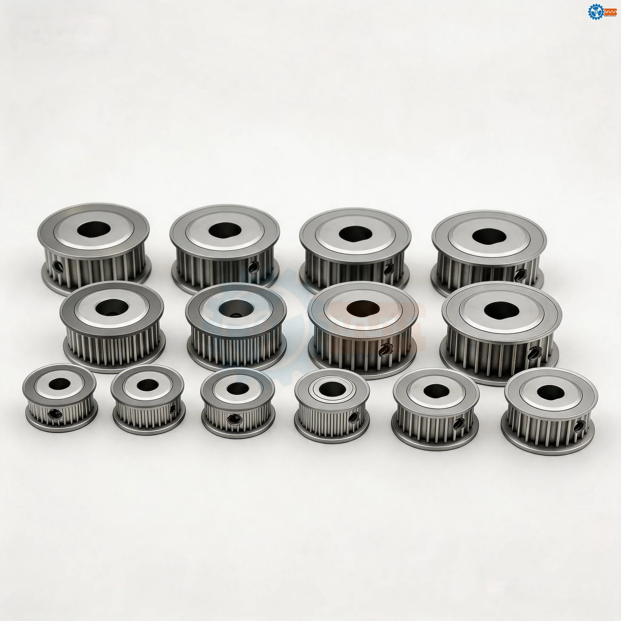 Industrial Transmission T5 AF Timing Wheel 10T~15T Multiple Bore Size 5-12mm 10/15/20/25mm Belt Width CNC Aluminum Drive Pulley
