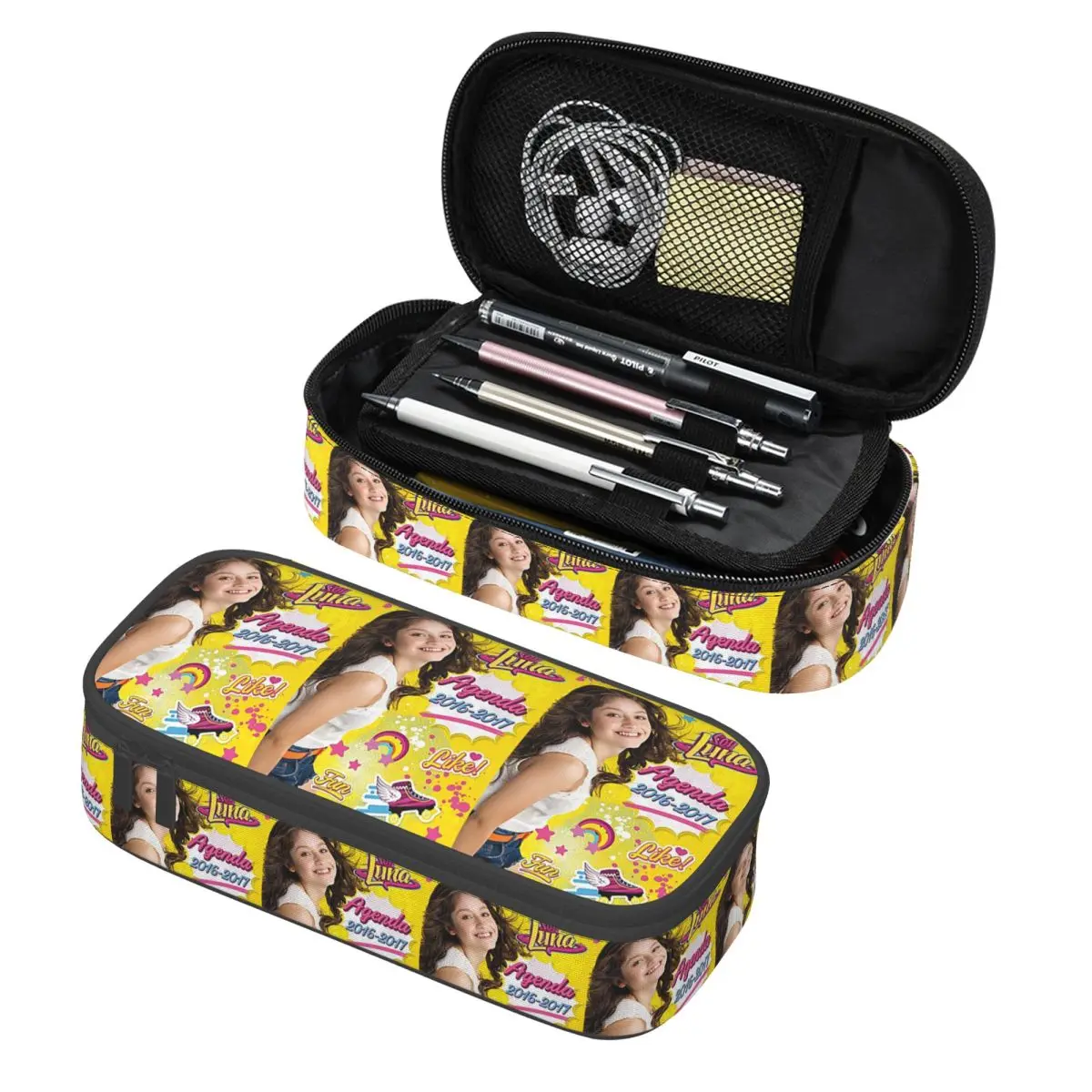 Estojo de Lápis Soy Luna 2016-2017, Bolsa de Lápis, Estojo de Armazenamento de Material Escolar, Caixa de Canetas de Grande Capacidade, Bolsa de Lápis para Crianças