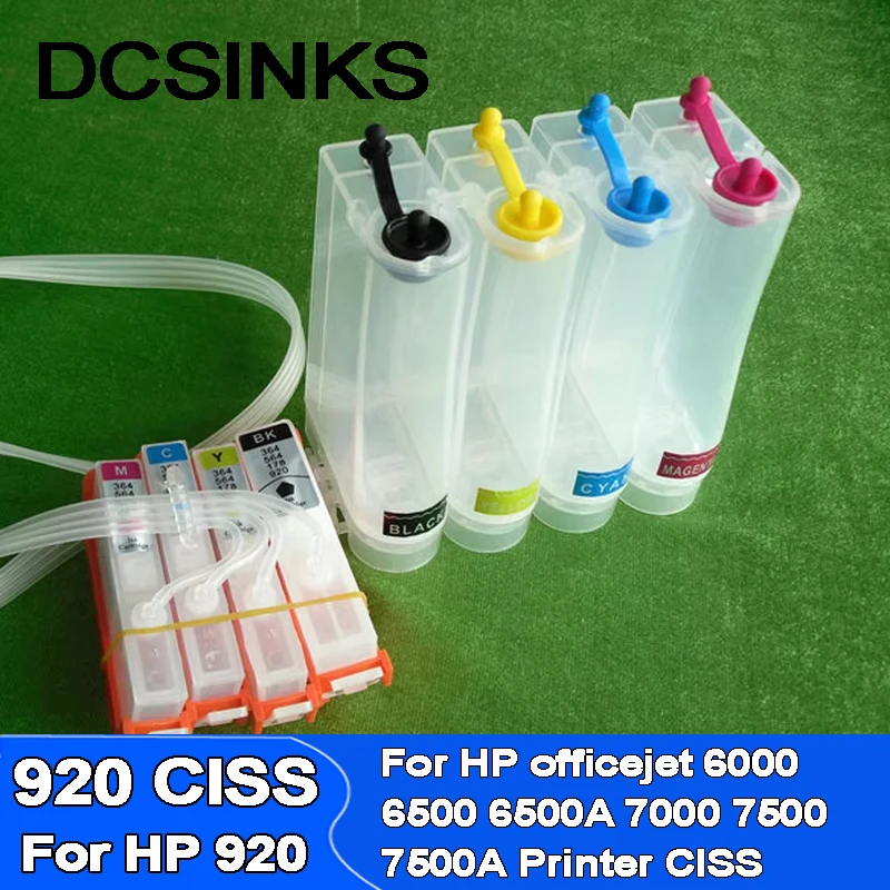 920 CISS for HP 920 cartridge for HP920 for HP officejet 6000 6500 6500A 7000 7500 7500A printer Continuous ink supply system