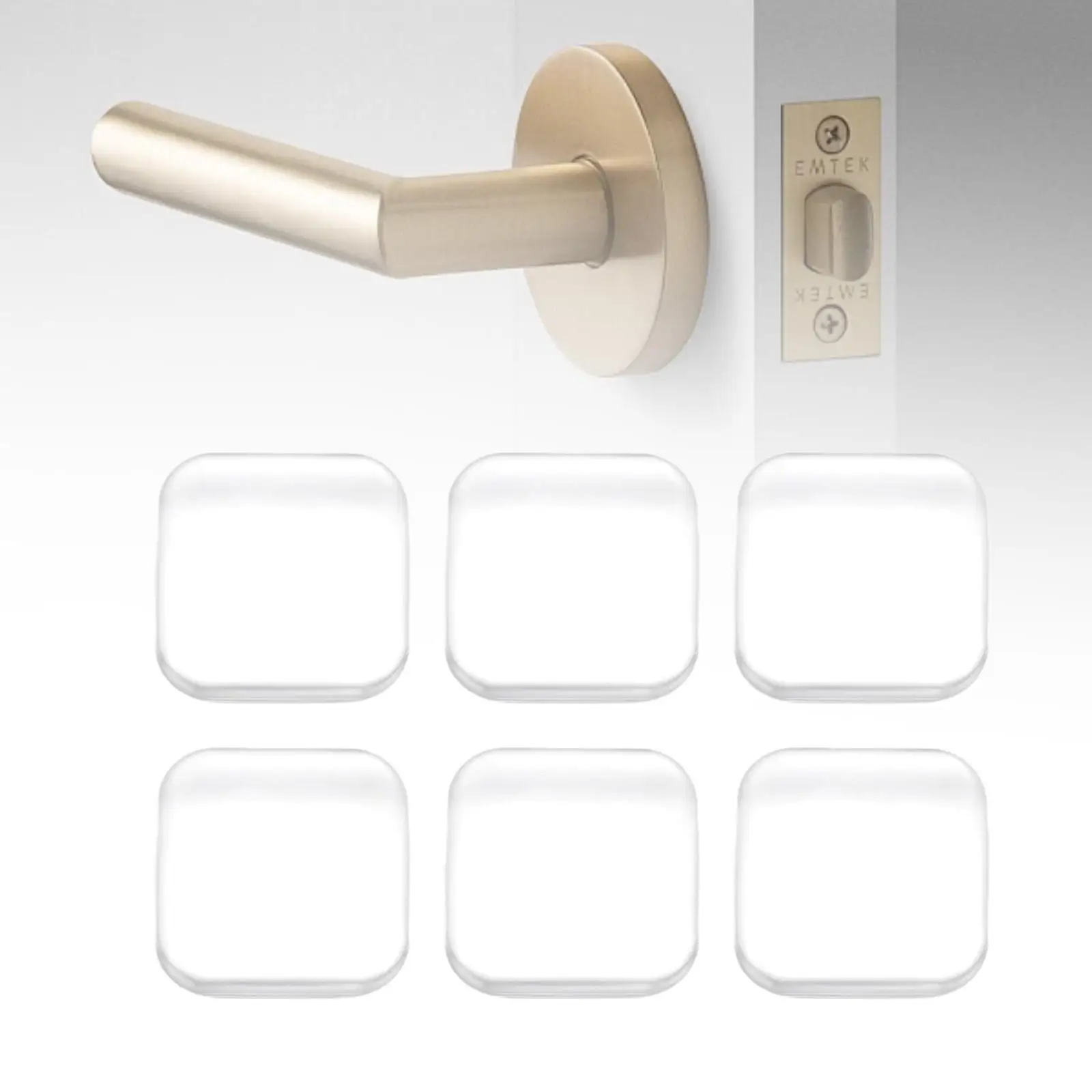 6Pcs 도어 스토퍼 벽 보호대 냉장고 가정용 도어