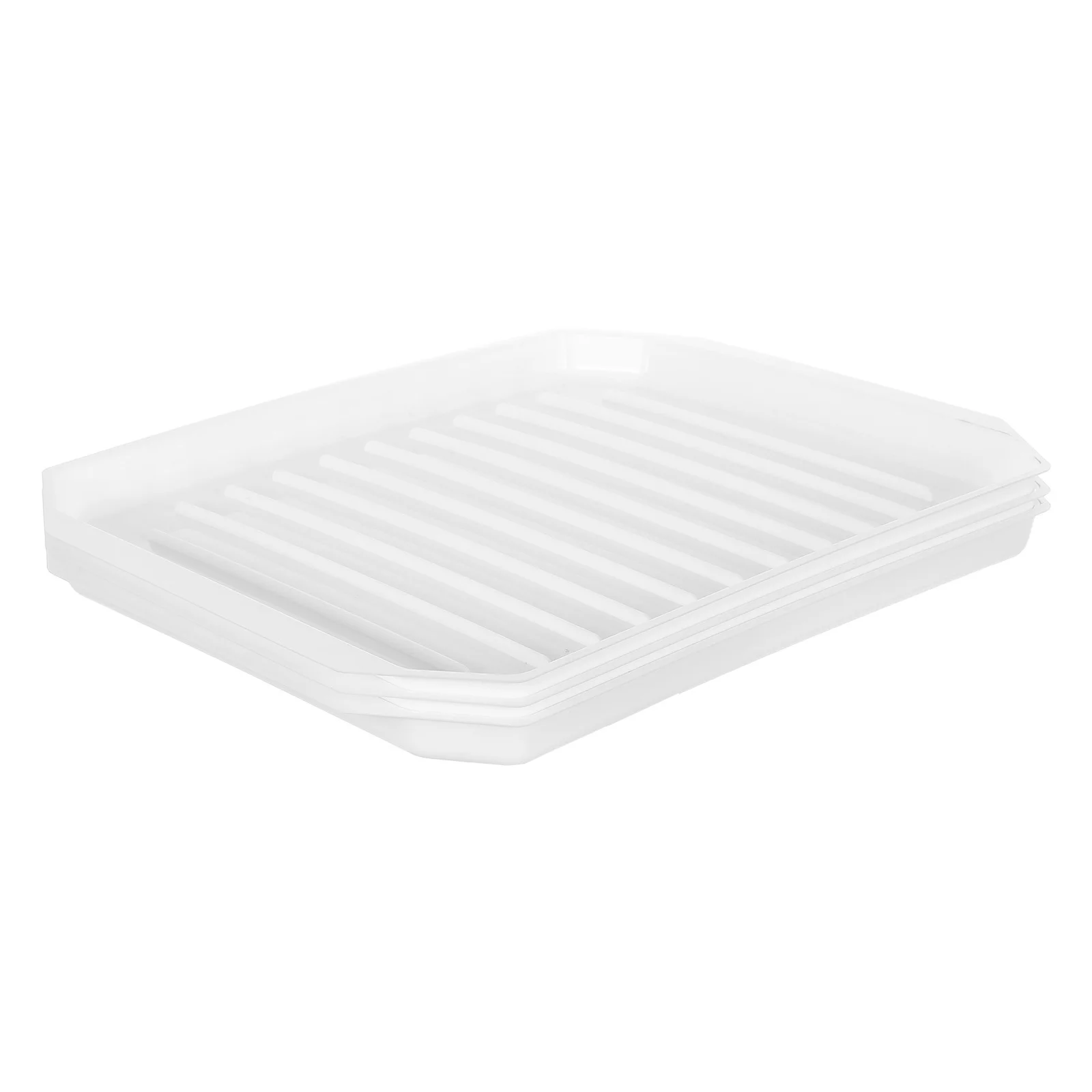 

3pcs Microwave Bacon Cooker Tray, Multi-Purpose Baking Oven Pan, Pp Kitchen Bakeware For Home Restaurant, Bacon Tray For Oven