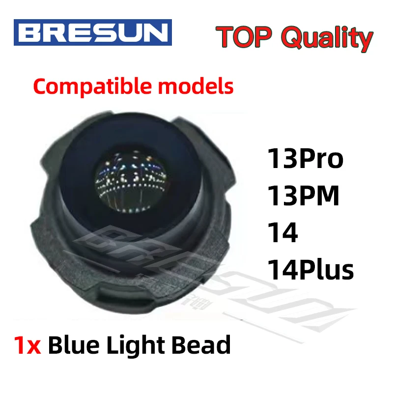 Para lente principal trasera azul en Phone X/12/13 Max y 14 Pro/15 16 17proMax, reparación de defectos cosméticos de lente o reemplazo 3