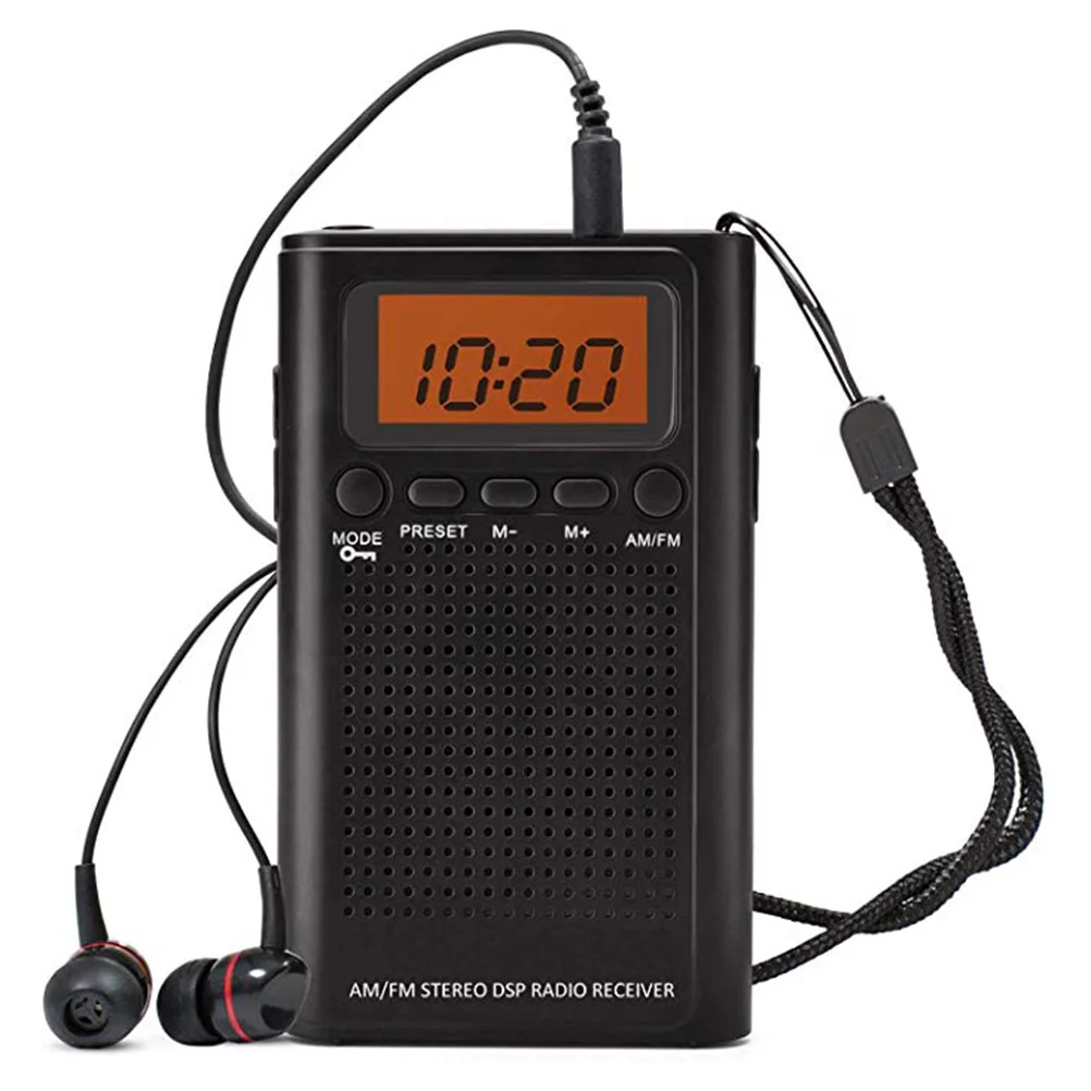 ポータブル ミニ Fm 2 バンド ステレオ、Dsp テクノロジー搭載、LCD ディスプレイ、31 レベルのボリューム コントロール、低電力