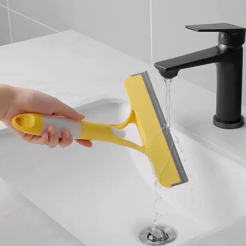 Spray Cleaning Tools Household Window Double-sided Clean Brush Car Glass Scraper Bathroom Mirror Wiper Soap Dispenser