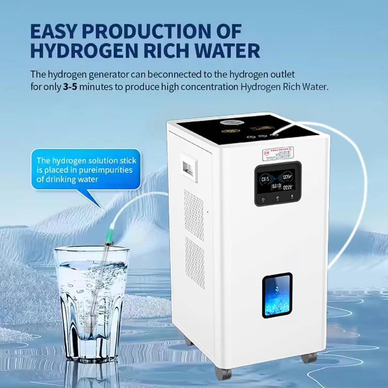 4200ML SPE PEM Hydrogen Gas Inhaler Household Hydrogen Oxygen Breathing Machine Hydrogen Inhalation H2 Generator HHO Machine