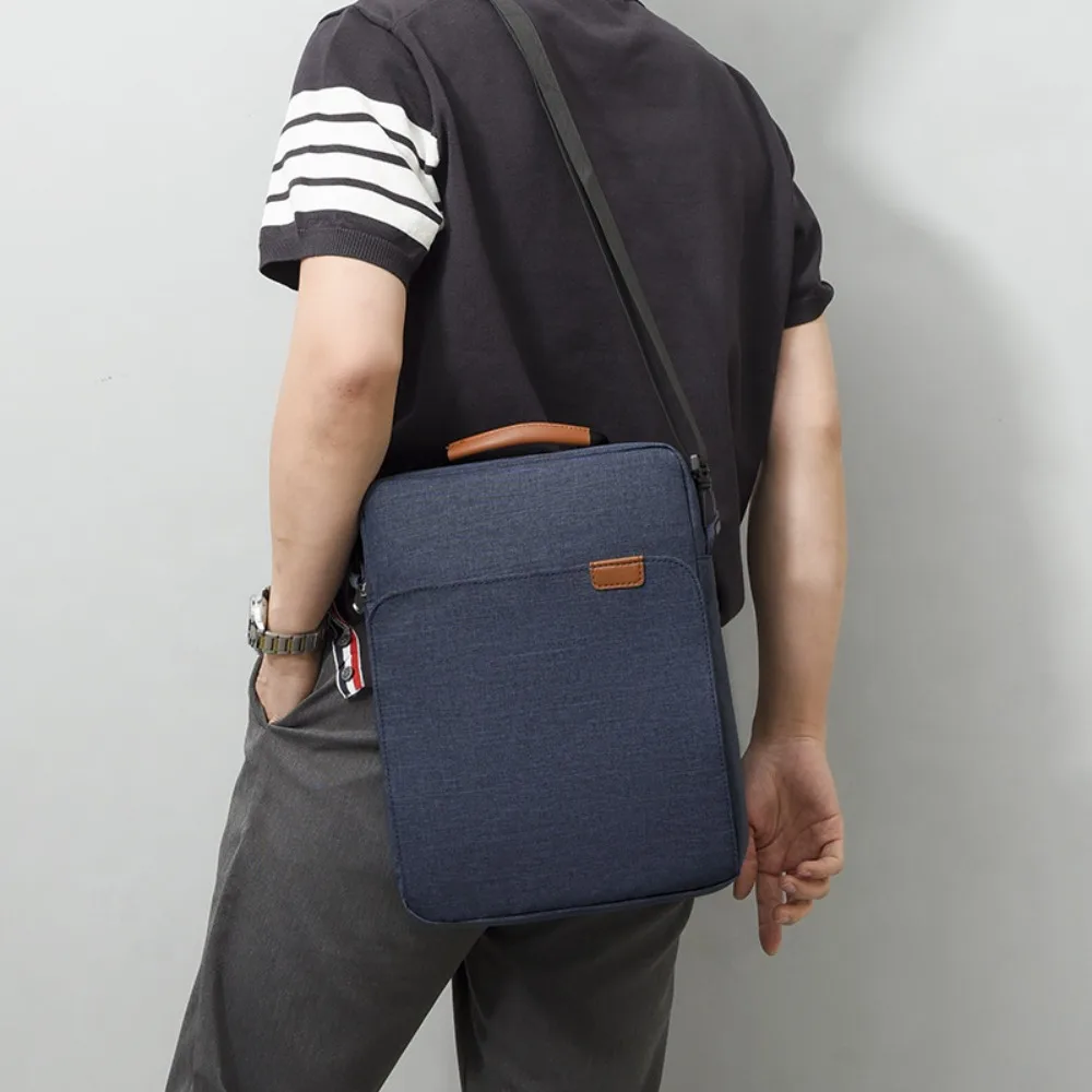 Wear Reistant Notebook Pouch Tablet Shoulder Sleeve Bag Diagonal Bag Briefcase Single Shoulder Shockproof Men Laptop Case