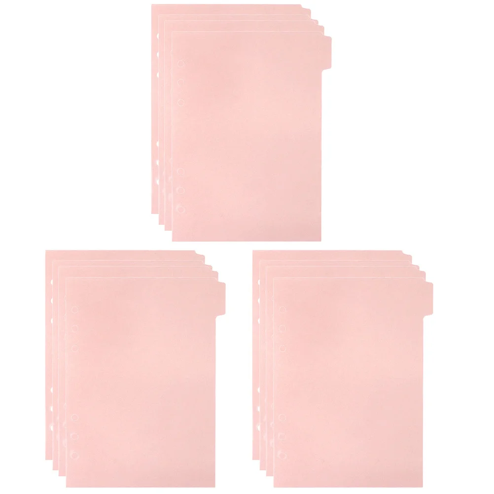 

12Pcs Plastic Binder Dividers Bright Colored Index Tabs for Loose-Leaf Binder Notebook Notepad Page Markers