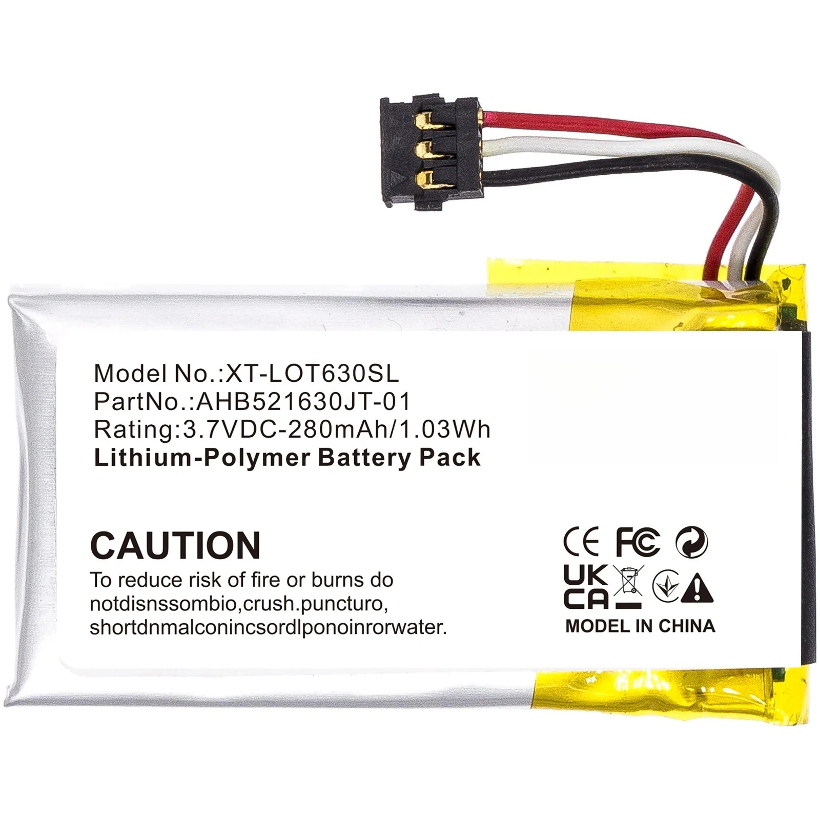 280mAh Replacement Battery For Logitech UE3500 UE4500 UE3100 Bluetooth headset 533-000069 AHB521630 batteries 3.7V