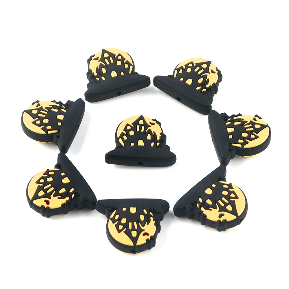 5/10Pcs New Halloween Series Silicone Beads Ghost Skeleton Pumpkin Bead For Jewelry Making DIY Halloween Gifts Accessories