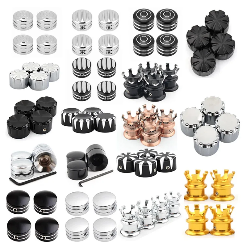 

For Harley Twin Cam Touring 1999-2017 Sportster XL 883 1200 48 72 Motorcycle Spark Plug Head Bolt Cap Cover Plug Black/Chrome