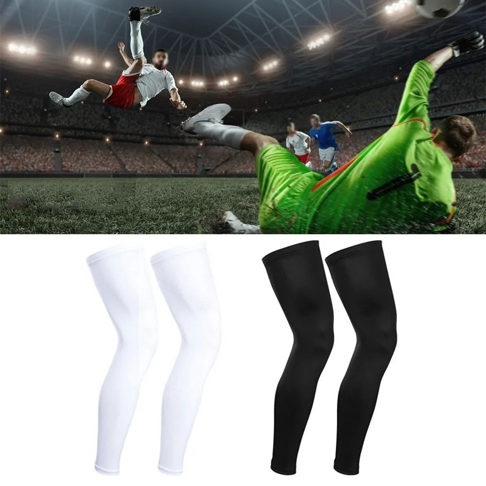 夏サイクリングランニングレッグスリーブアイスシルク UV 保護圧縮ノンスリップレッグウォーマー冷却スポーツギア
