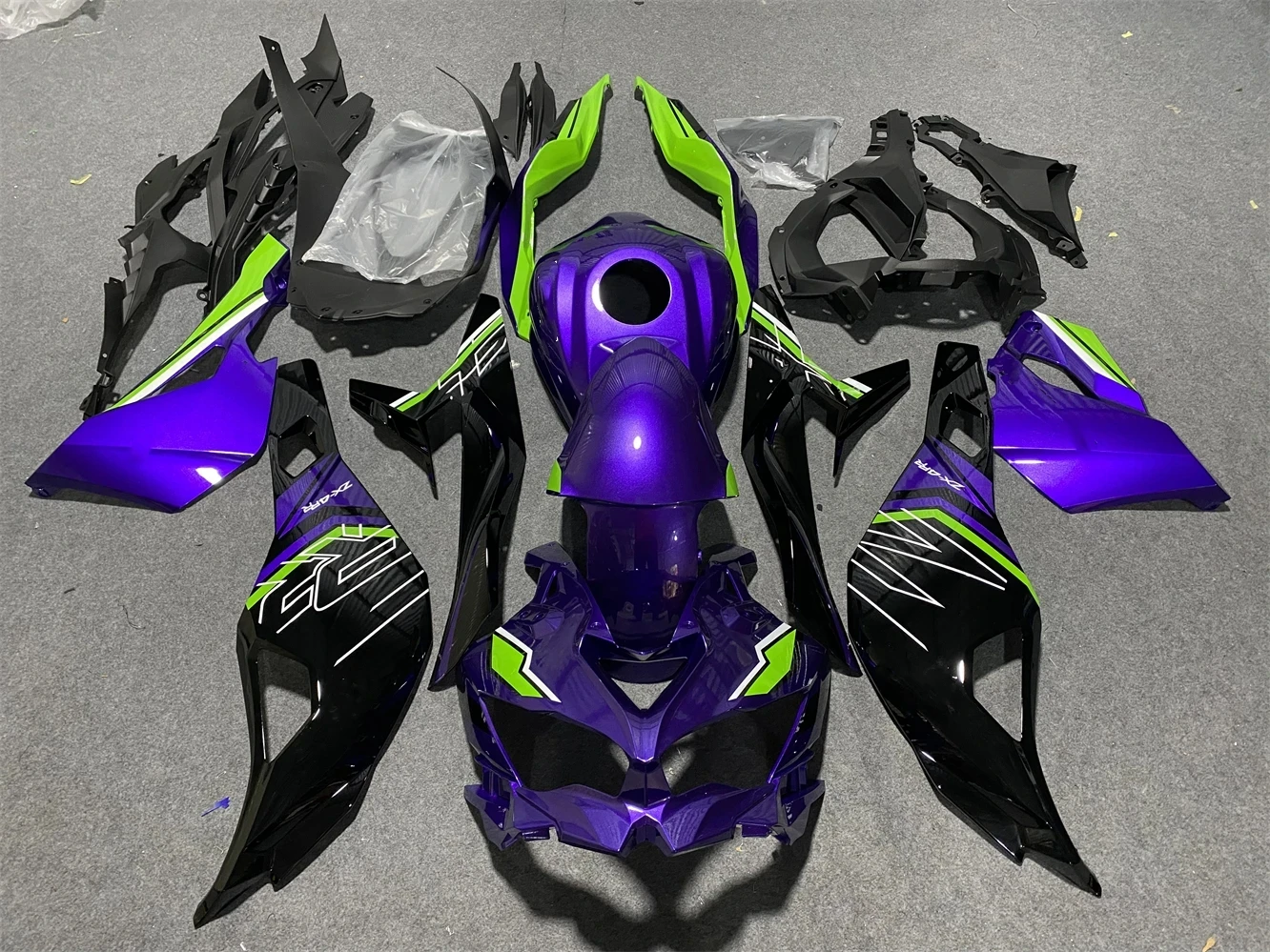 Motorcycle Fairings Kit Fit For ZX-25R ZX-4R 2019 2020 2021 2022 2023 Bodywork Set High Quality ABS Injection purple