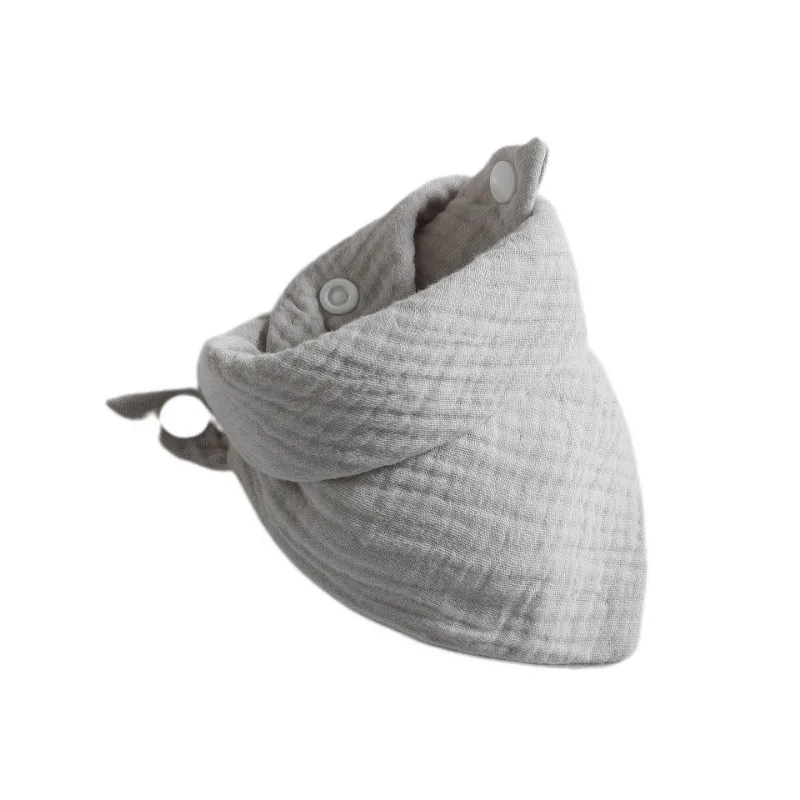 Bavoirs d'alimentation pour bébé, serviette de salive, écharpe triangulaire, bandana, bavoir en coton doux, bouton pression réglable, rot grill