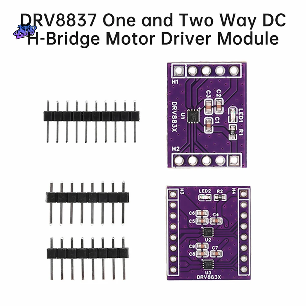 DRV8837 One and two DC H-bridge Motor Driver Module 1.8a Stepper Motor Drive Board Power Supply