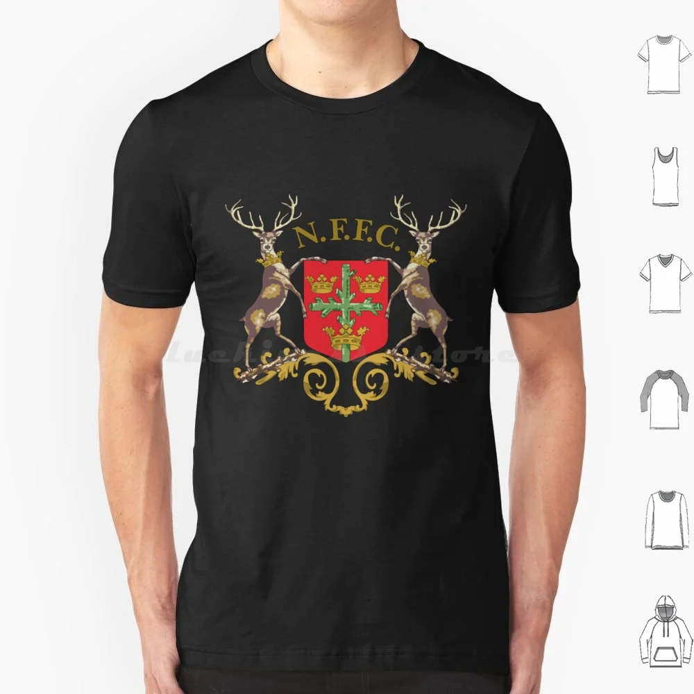 Vintage Forest Logo T Shirt Cotton Men Women DIY Print Football Soccer England Tricky Trees Robin Hood The City Ground The Reds