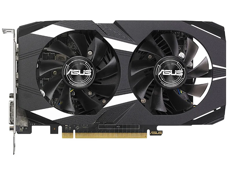بطاقة رسومات ASUS DUAL GTX 1050 02G V2 GDDR5 2GB 128bit 1050 تدعم HDMI DP DVI PCI 3.0 مروحة مزدوجة للكمبيوتر المكتبي