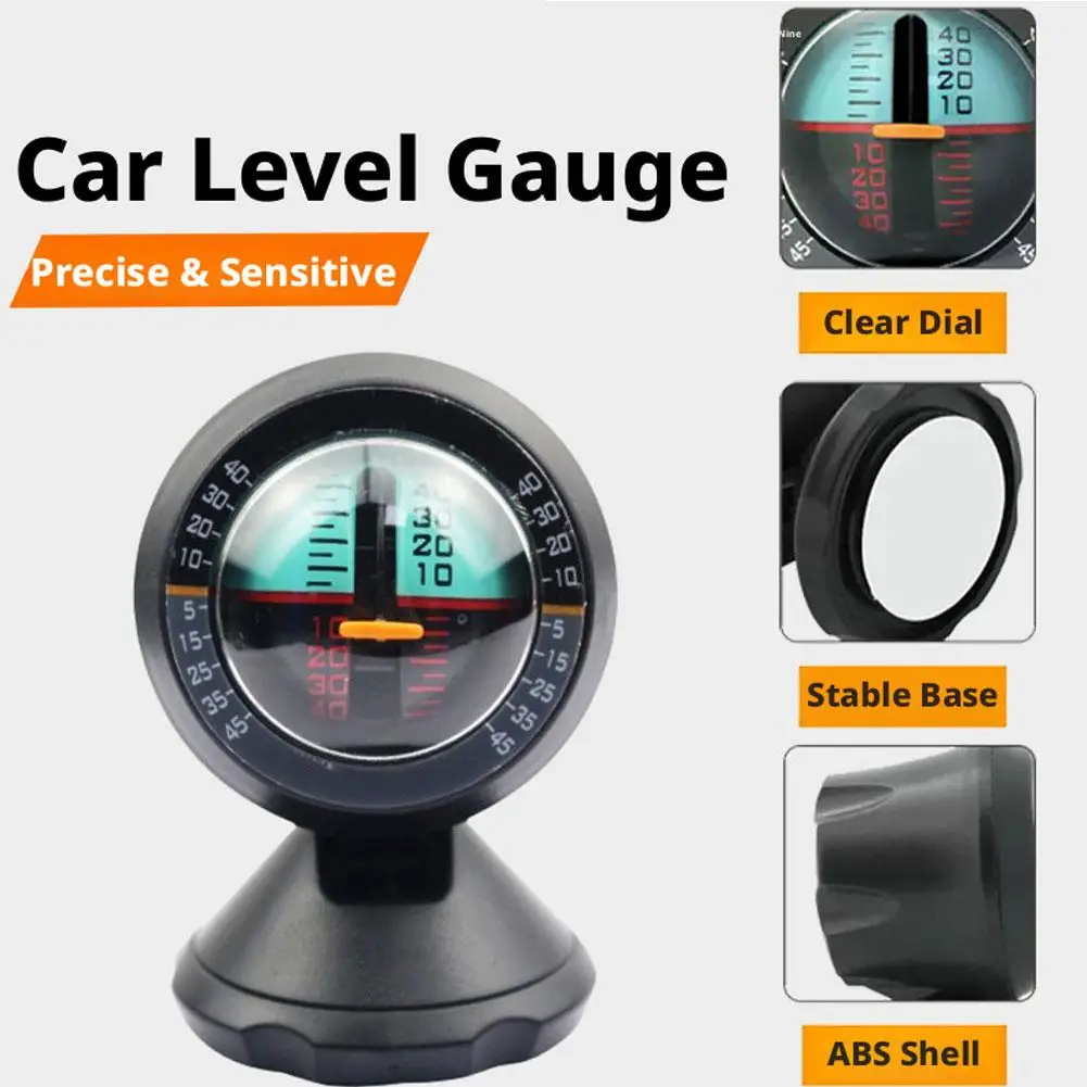 Car Inclinometer Slope Meter Multifunction Portable High-precision Auto Universal Compass Outdoor Measure Tool Vehicle Compass