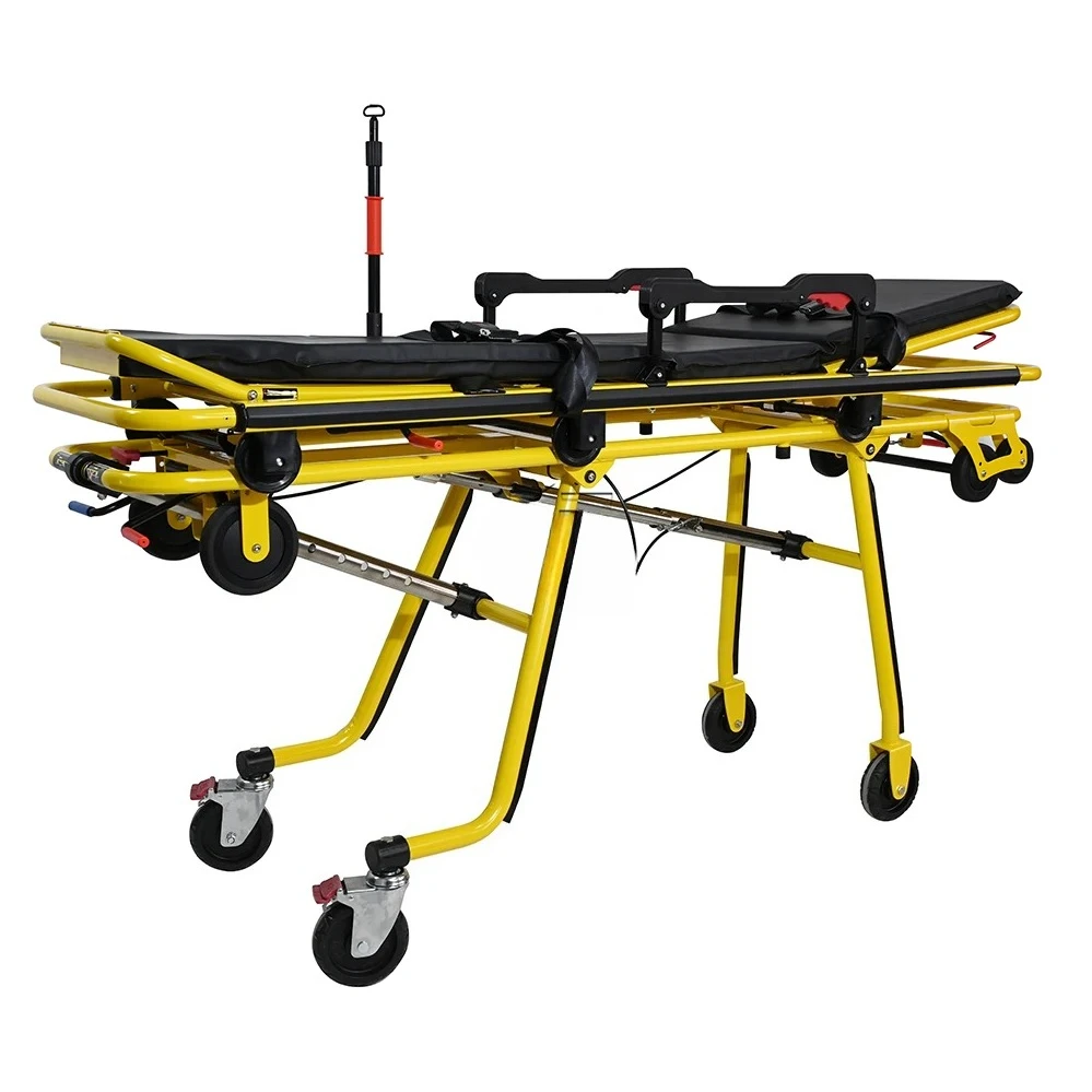 Aluminum Alloy Ambulance Stretcher With Detachable Upper-Lower Structure | Foldable Design For Compact Storage & Transport