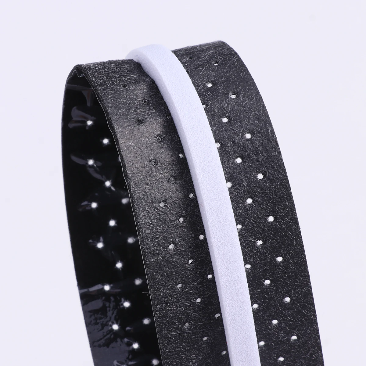 4 قطع من عصابة الرأس القابلة للتنفس، جل السمك، عارضة مطاطية، مضادة للانزلاق، كرة الريشة السميكة