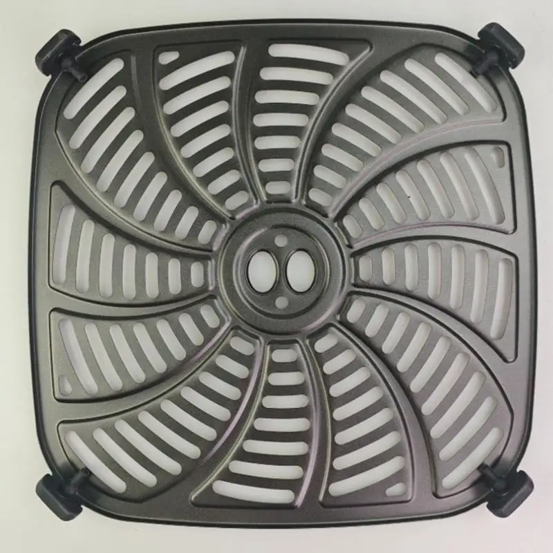 5 قطعة/المجموعة 22.6 سنتيمتر/24.4 سنتيمتر الهواء المقلية لوحة صينية 4 * حماة الزاوية اكسسوارات تبخير لوحة صينية الهواء المقلية آلة استبدال أجزاء #4