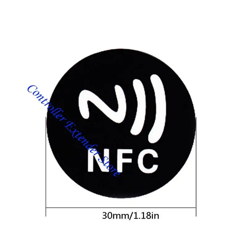 بطاقة ملصقات أسود N84B مناسبة لجميع الهواتف الذكية التي تدعم 6pc