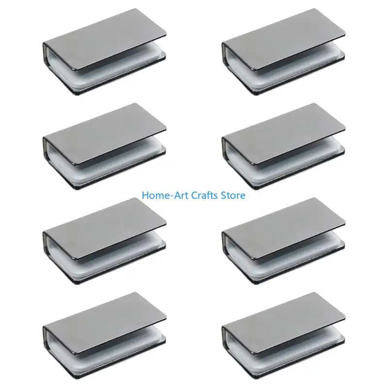 Y3NA Multipurpose Cabinet Latches 8 Pack Push Clamps for Frameless Glass Door Up To 6mm Thick Iron Hardware