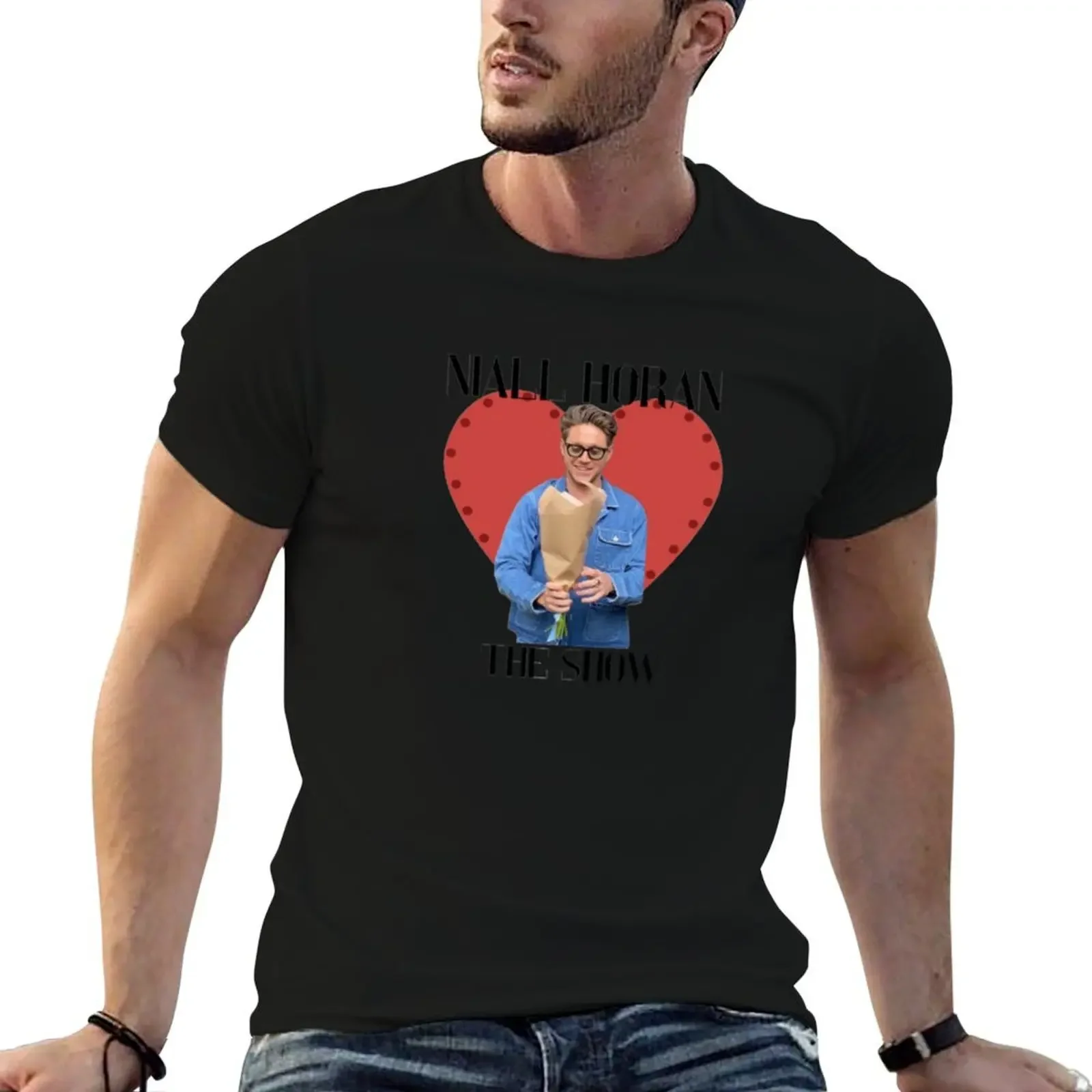 

Niall Horan The Show Red Heart Design T-Shirt customs quick drying mens fashion