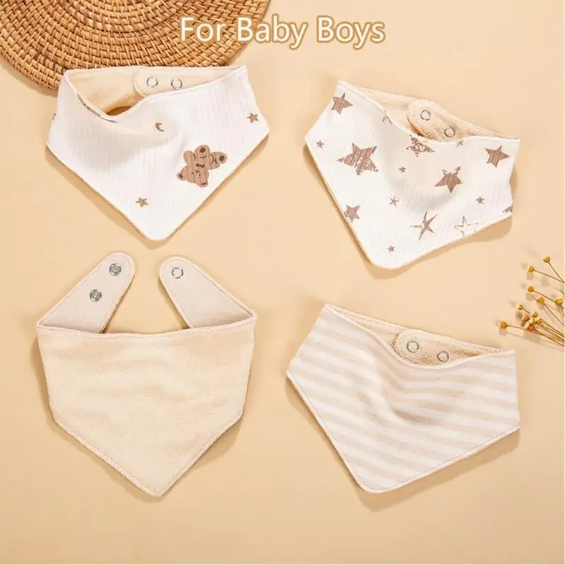 D7YD Baby Burp Cloth Cloth Triangular Triangular Towel حديثي الولادة يتغذون مريلة تنفس