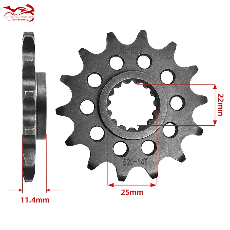 Motor Sprocket Chain 520 For KT/M 400/600/625/620/640/690/790/890/990 CC RC SMT LC4 E MX Enduro DUCK ADV SC Super SMC SXC MC