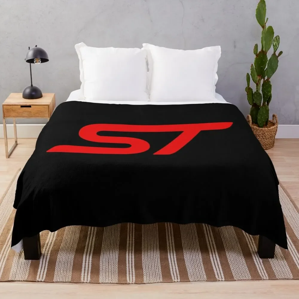 

Focus ST logo Throw Blanket Retros blankets and throws Decorative Sofa Multi-Purpose Blankets