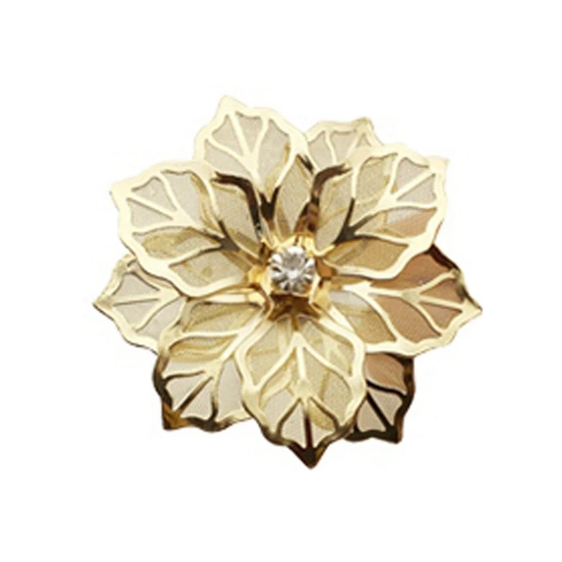 

50Pcs Flower Design Napkin Rings Metal Gold Napkin Buckle Napkin Ring Holder