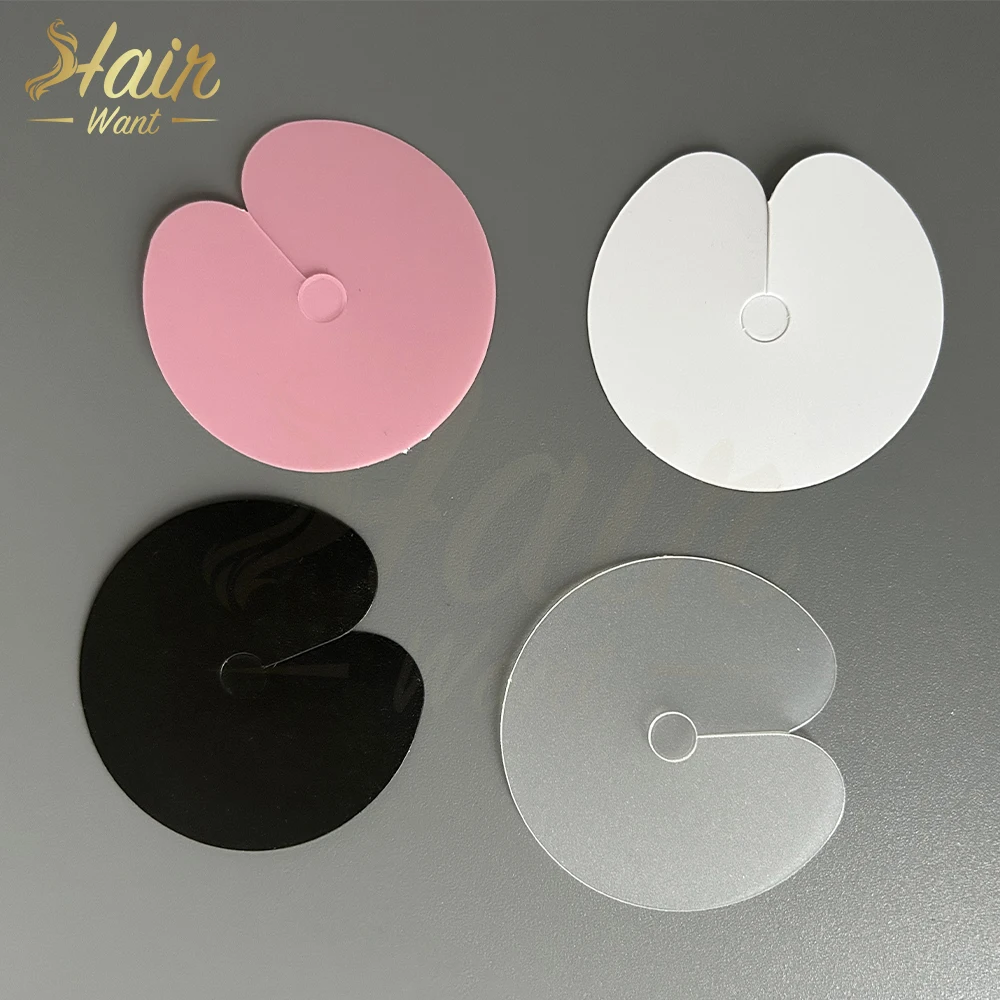 Hair Want Heat Plain Protector Shields for Pre-bonded Extension Tools Clear Fusion Glue Protector Weaving Salon Accessories