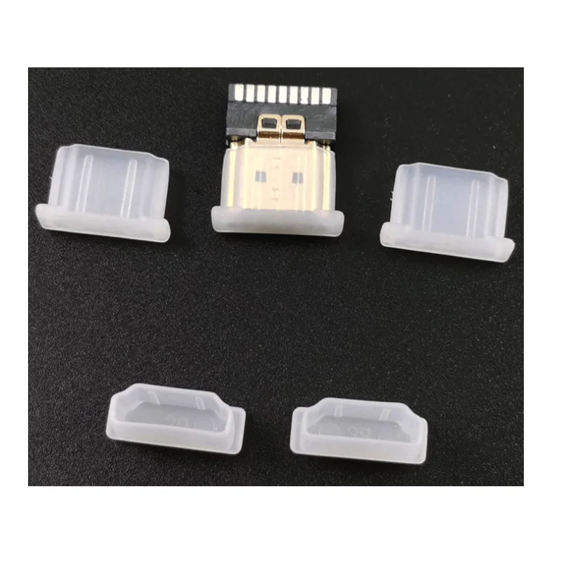 100pcs per bag PE plastic HDMI male port protector HDMI plug protect cover HDMI rubber dustproof cap