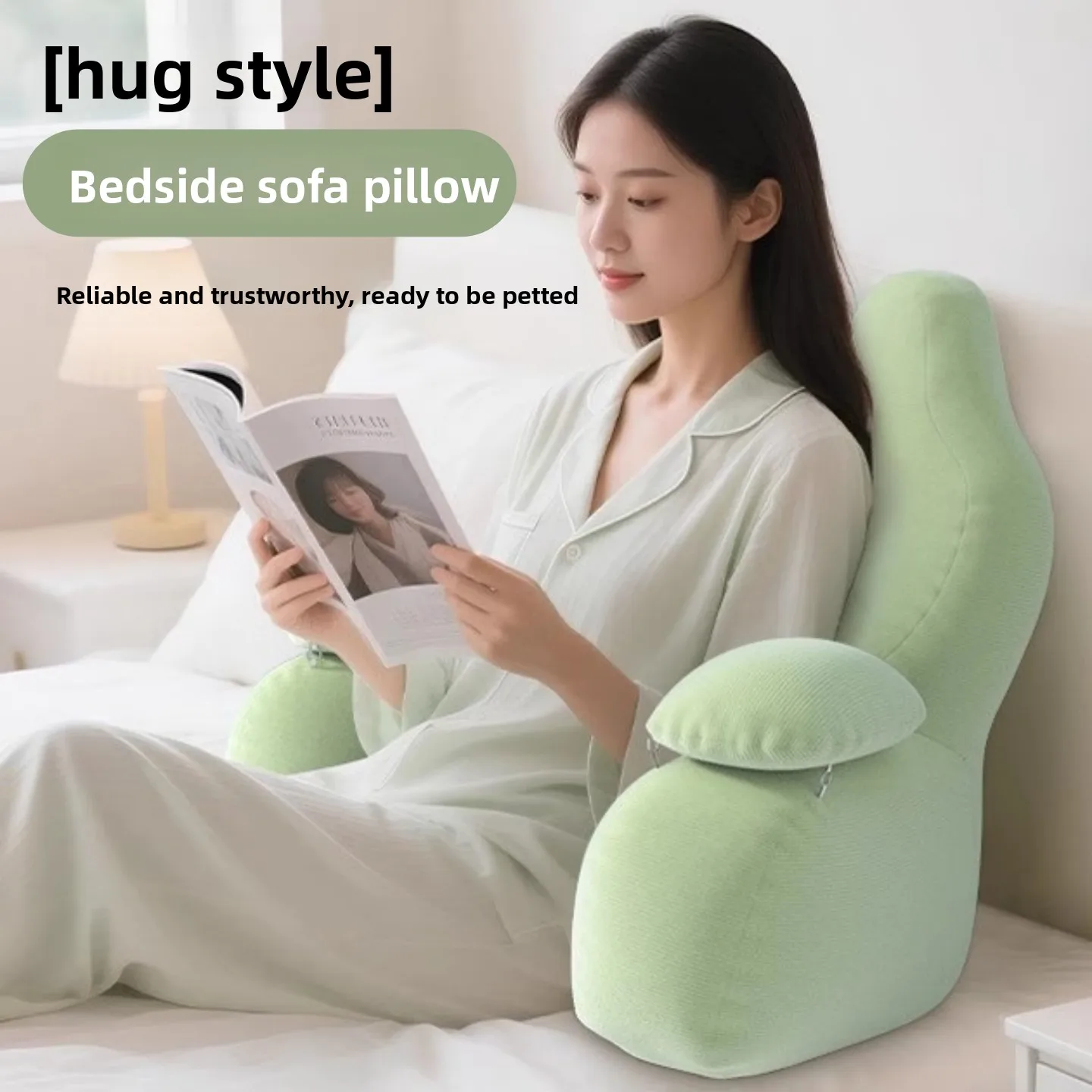 

Soft Barest Pillow Bede Sofa Cuion Adjustable Ne And Waist Support for Pregnant Women Reading at Window Cusizable