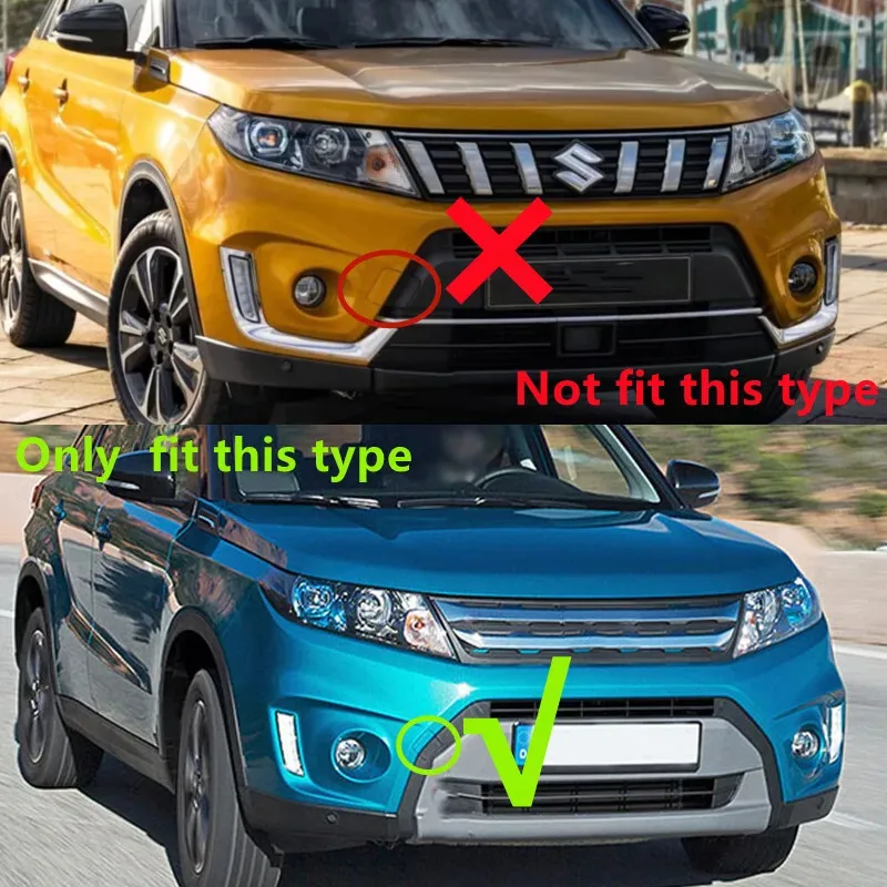 For 2015-2018 Suzuki Vitara Front Bumper Tow Hook Cover Trailer Towing Eye Cap Lid Unpainted
