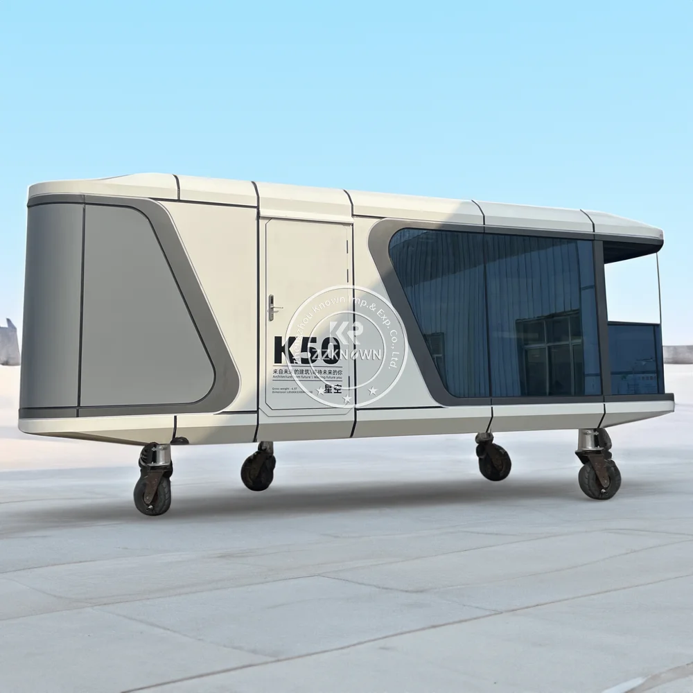 Luxury 20 40ft Smart Maison Outdoor Container House Commercial Space Airship Pod Modular Prefab House Restaurant Capsule Room