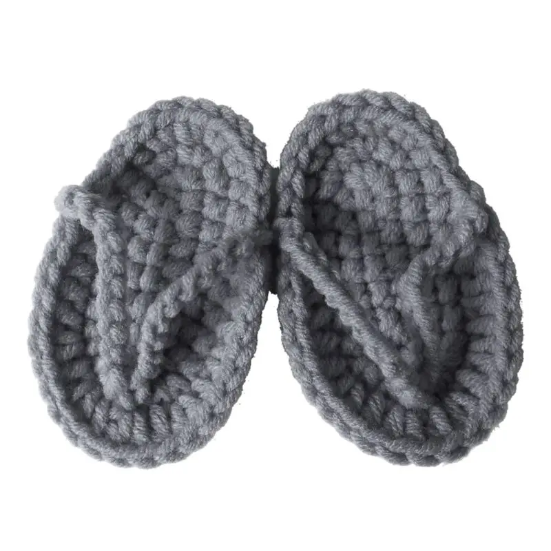 77HD обувь для фотосъемки новорожденных, тапочки ручной работы, мини-вязаные крючком детские милые маленькие туфли