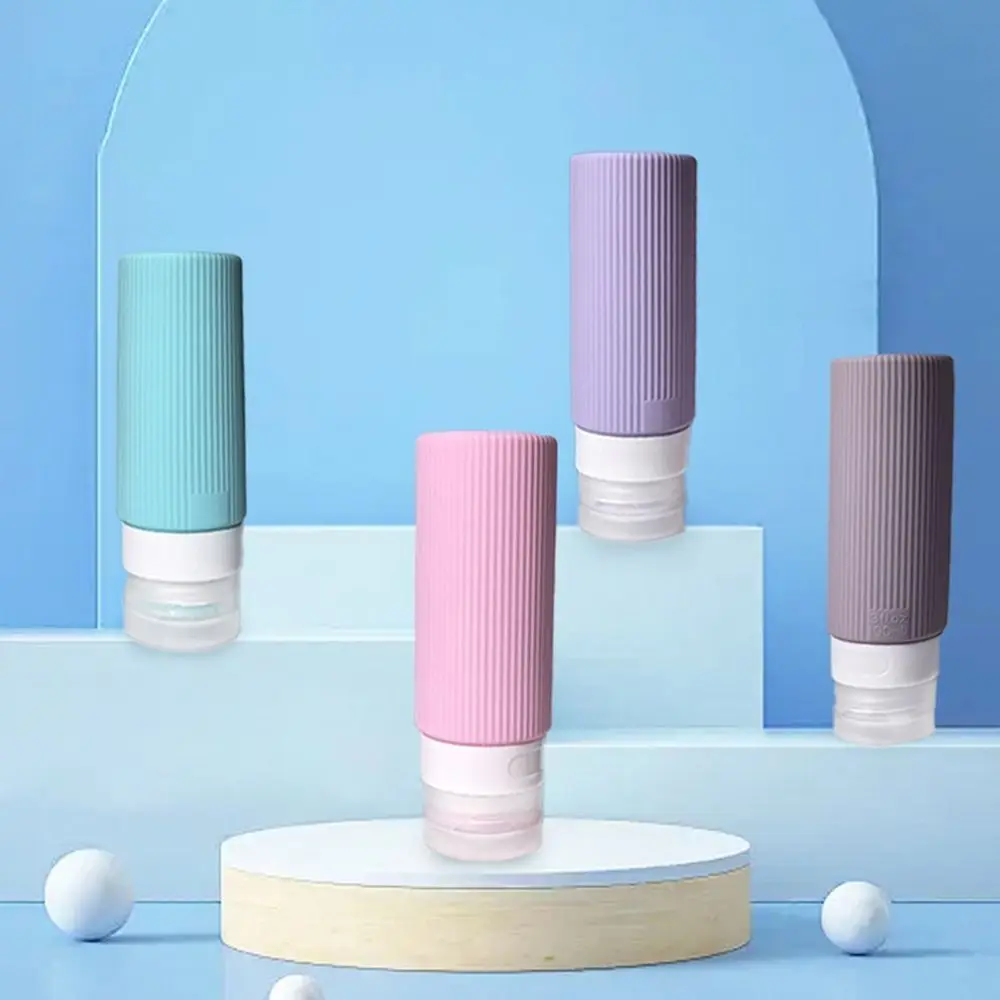 

90ML Silicone Refillable Bottles New Empty Squeeze Shower Gel Lotion Bottle Large Capacity Lotion Container Travel
