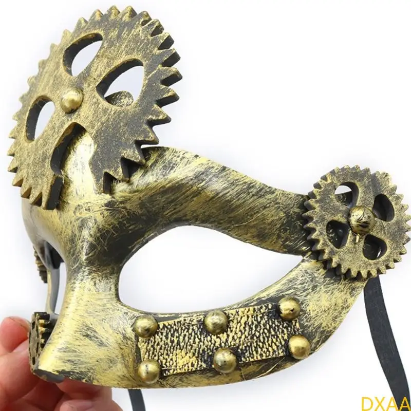 DXAA MASQUERADE MASK Half Face Mask Party Mask Steampunk Mardi Gras Mask Mask Mask Ball Mask na Halloween Cosplay