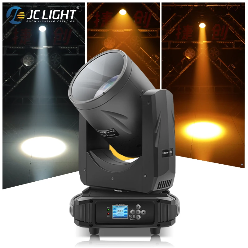 200w White/ Warm White Cob Audience Light Zoom Moving Head Light For Stage Lighting