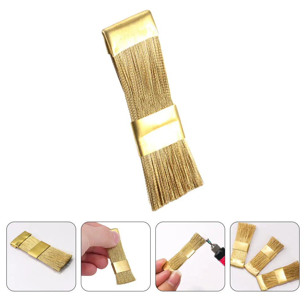 

1 шт., щетка для чистки дрели из медной проволоки, мини-легкий портативный эргономичный дизайн для путешествий, очиститель для ногтей, пыли, маникюрные инструменты