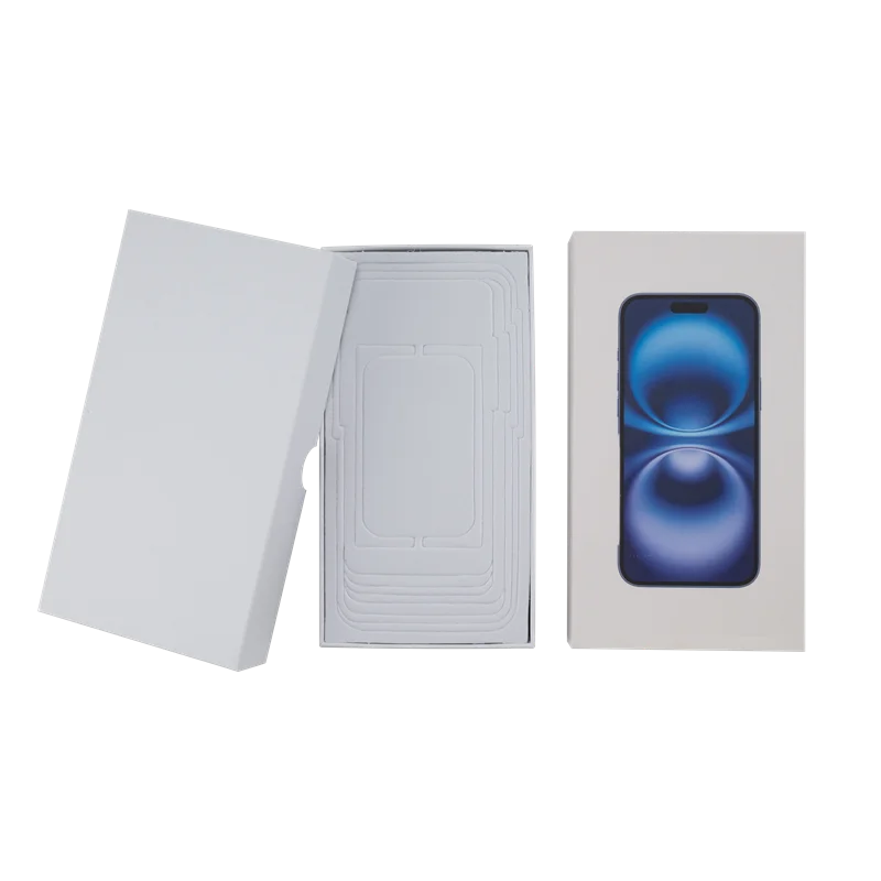 100 قطعة هاتف ذكي مخصص كرافت ورقة كرتون التعبئة والتغليف فارغة تخزين الهاتف المحمول صندوق عام آيفون 17 برو ماكس w42