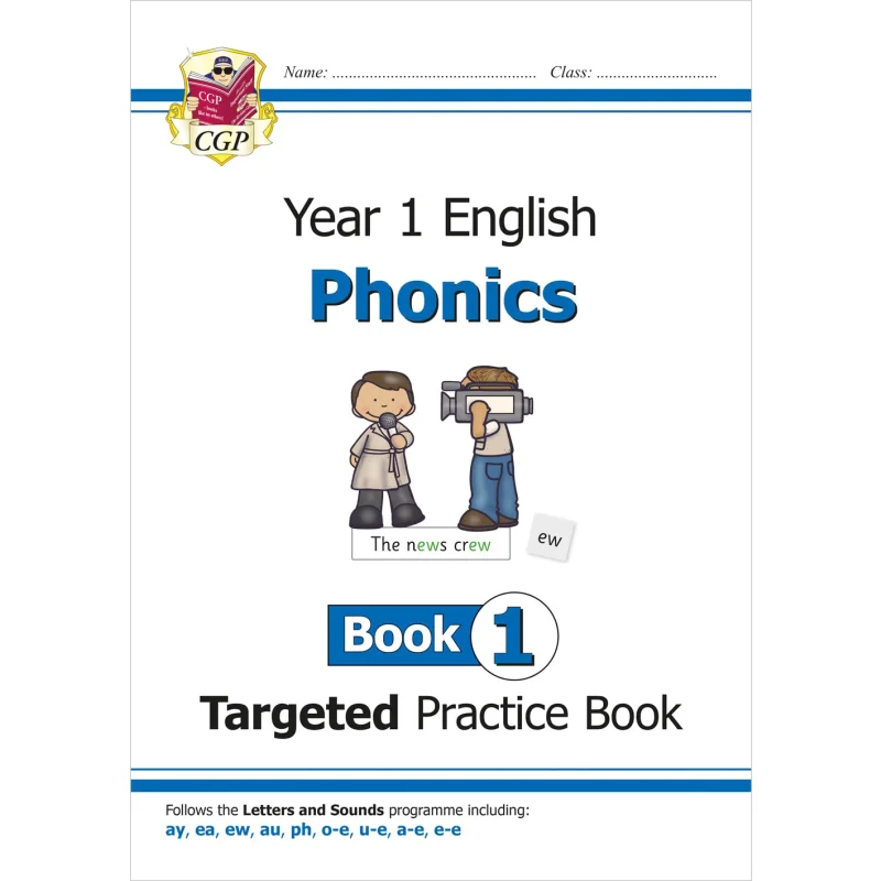 

KS1 English Year 1 Phonics Targeted Practice Book Book 1 CGP Books Coordination Group Publications 9781789080162 Book