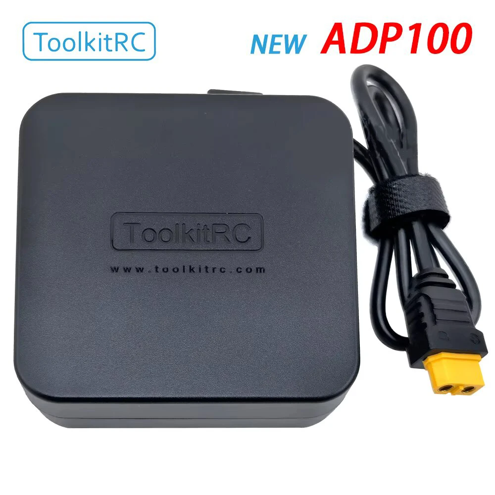 ToolkitRC ADP100 20V 5A 100W European And American Power Adapter Charger XT60 Suitable For M6D M7 M6DAC V2 M8P M4P M9 GT Power